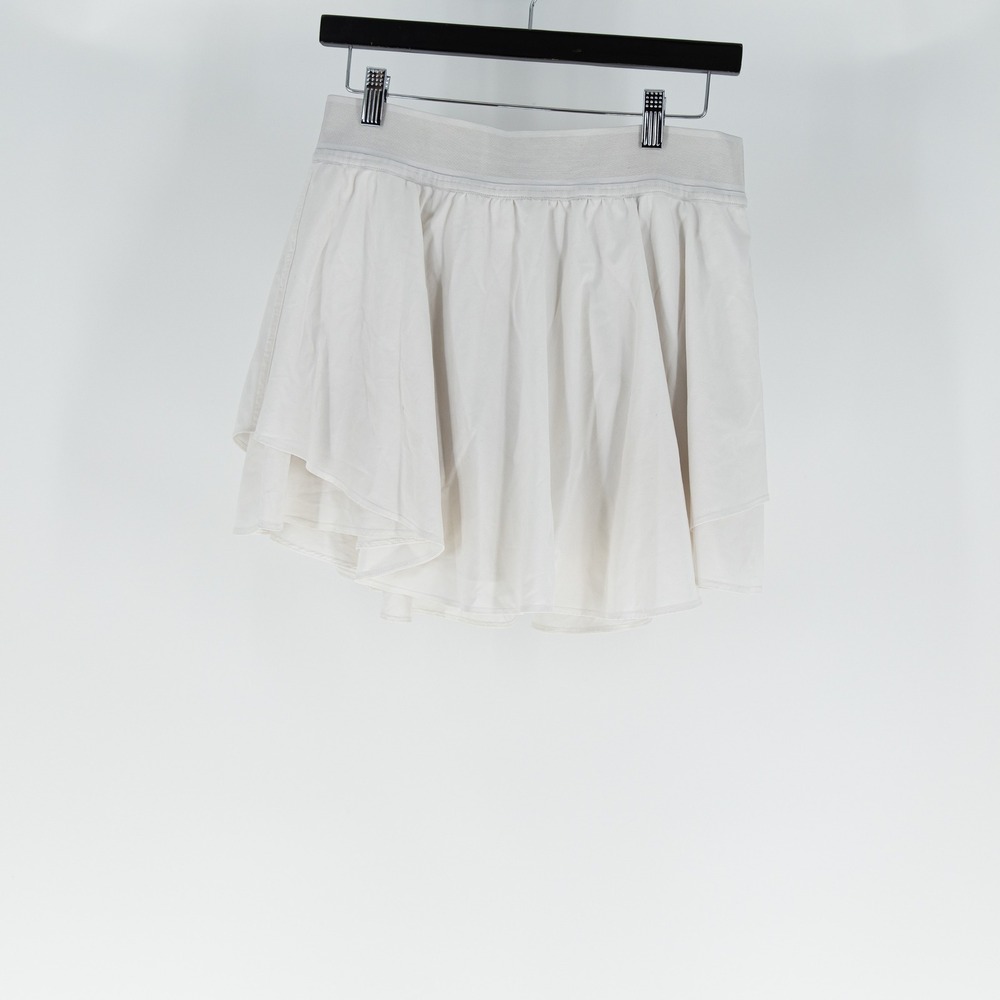 Lululemon Women's Court Rival Athletic High Rise Twirl Athletic Mini Skirt White